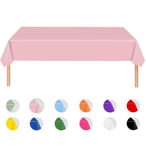 MORAINJAY Rosa Tischdecke,137x274cm Tischtuch Plastiktischdecke,Rechteckige Tischabdeckung Gartentischdecke Outdoor Table Cloth für Geburtstag,Gastronomie,Feste,Party,Hochzeiten oder Haushalt MORAINJAY Rosa Tischdecke,137x274cm Tischtuch Plastiktischdecke,Rechteckige Tischabdeckung Gartentischdecke Outdoor Table Cloth für Geburtstag,Gastronomie,Feste,Party,Hochzeiten oder Haushalt von MORAINJAY