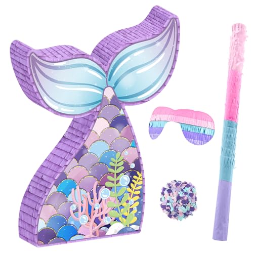 Meerjungfrauen Piñata für Kinderpartys, Lustiges Piñata Spiel für Jungen und Mädchen, Pinata Geburtstagsdekoration Meerjungfrauen Piñata für Kinderpartys, Lustiges Piñata Spiel für Jungen und Mädchen, Pinata Geburtstagsdekoration von MORAINJAY