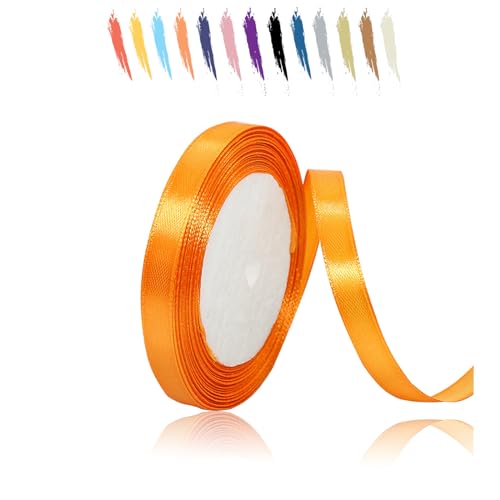 Orange 10mm Satinband 23 Meter, Polyesterband, verschönern Sie Ihre Bastelarbeiten und Feiern, ideal für Geschenkverpackungen, Dekorationen, Hochzeitsautoband, Bänder zum Basteln Orange 10mm Satinband 23 Meter, Polyesterband, verschönern Sie Ihre Bastelarbeiten und Feiern, ideal für Geschenkverpackungen, Dekorationen, Hochzeitsautoband, Bänder zum Basteln von MORAINJAY