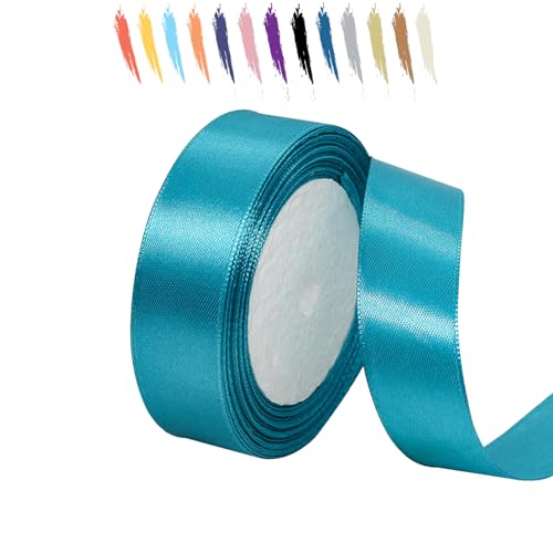 Pfauenblau 25mm Satinband 23 Meter, Polyesterband, verschönern Sie Ihre Bastelarbeiten und Feiern, ideal für Geschenkverpackungen, Dekorationen, Hochzeitsautoband, Bänder zum Basteln Pfauenblau 25mm Satinband 23 Meter, Polyesterband, verschönern Sie Ihre Bastelarbeiten und Feiern, ideal für Geschenkverpackungen, Dekorationen, Hochzeitsautoband, Bänder zum Basteln von MORAINJAY
