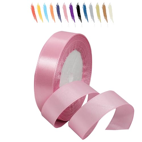 Rosa 20mm Satinband 23 Meter, Polyesterband, verschönern Sie Ihre Bastelarbeiten und Feiern, ideal für Geschenkverpackungen, Dekorationen, Hochzeitsautoband, Bänder zum Basteln Rosa 20mm Satinband 23 Meter, Polyesterband, verschönern Sie Ihre Bastelarbeiten und Feiern, ideal für Geschenkverpackungen, Dekorationen, Hochzeitsautoband, Bänder zum Basteln von MORAINJAY