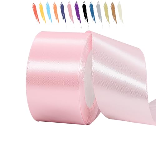 Rosa 50mm Satinband 23 Meter, Polyesterband, verschönern Sie Ihre Bastelarbeiten und Feiern, ideal für Geschenkverpackungen, Dekorationen, Hochzeitsautoband, Bänder zum Basteln Rosa 50mm Satinband 23 Meter, Polyesterband, verschönern Sie Ihre Bastelarbeiten und Feiern, ideal für Geschenkverpackungen, Dekorationen, Hochzeitsautoband, Bänder zum Basteln von MORAINJAY