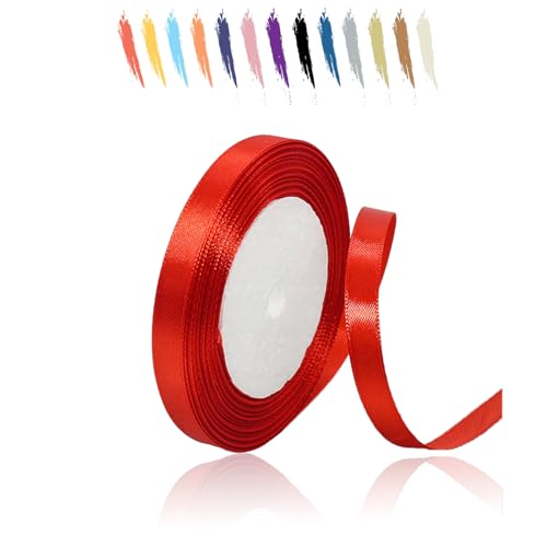 Rot 10mm Satinband 23 Meter, Polyesterband, verschönern Sie Ihre Bastelarbeiten und Feiern, ideal für Geschenkverpackungen, Dekorationen, Hochzeitsautoband, Bänder zum Basteln Rot 10mm Satinband 23 Meter, Polyesterband, verschönern Sie Ihre Bastelarbeiten und Feiern, ideal für Geschenkverpackungen, Dekorationen, Hochzeitsautoband, Bänder zum Basteln von MORAINJAY