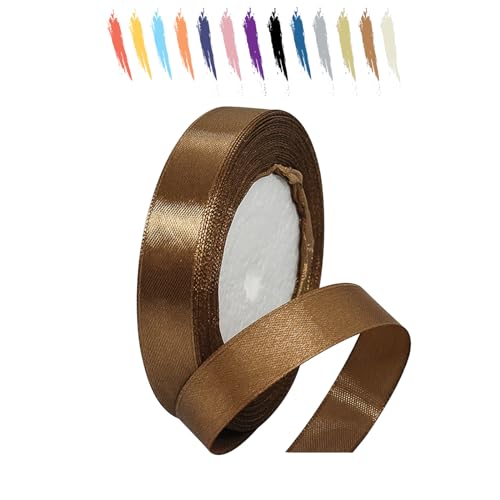 Schokolade 15mm Satinband 23 Meter, Polyesterband, verschönern Sie Ihre Bastelarbeiten und Feiern, ideal für Geschenkverpackungen, Dekorationen, Hochzeitsautoband, Bänder zum Basteln Schokolade 15mm Satinband 23 Meter, Polyesterband, verschönern Sie Ihre Bastelarbeiten und Feiern, ideal für Geschenkverpackungen, Dekorationen, Hochzeitsautoband, Bänder zum Basteln von MORAINJAY