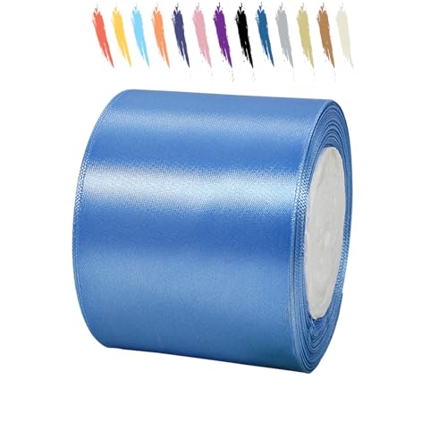 Seeblau 75mm Satinband 23 Meter, Polyesterband, verschönern Sie Ihre Bastelarbeiten und Feiern, ideal für Geschenkverpackungen, Dekorationen, Hochzeitsautoband, Bänder zum Basteln Seeblau 75mm Satinband 23 Meter, Polyesterband, verschönern Sie Ihre Bastelarbeiten und Feiern, ideal für Geschenkverpackungen, Dekorationen, Hochzeitsautoband, Bänder zum Basteln von MORAINJAY