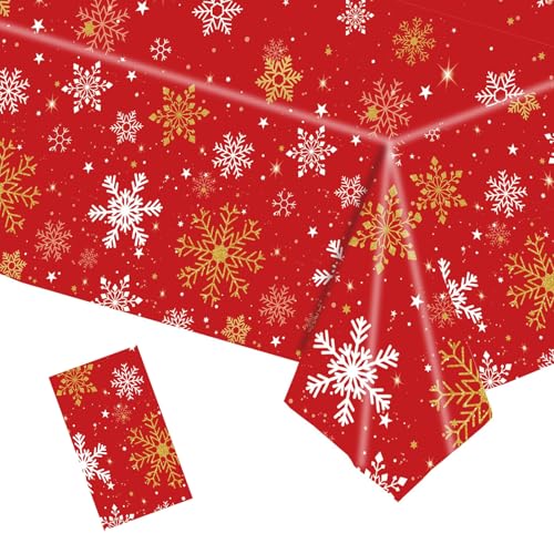 Weihnachten Tischdecke,Schneeflocke Weihnachtsläufer Rechteckige 137x274cm,Weihnachtstischdecke Xmas Wasserabweisend Tischtuch Tischläufer für Weihnachts Party Küche Hochzeit Festlich Tischdekoration Weihnachten Tischdecke,Schneeflocke Weihnachtsläufer Rechteckige 137x274cm,Weihnachtstischdecke Xmas Wasserabweisend Tischtuch Tischläufer für Weihnachts Party Küche Hochzeit Festlich Tischdekoration von MORAINJAY