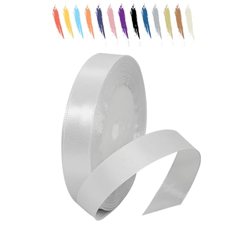 Weiß 15mm Satinband 23 Meter, Polyesterband, verschönern Sie Ihre Bastelarbeiten und Feiern, ideal für Geschenkverpackungen, Dekorationen, Hochzeitsautoband, Bänder zum Basteln Weiß 15mm Satinband 23 Meter, Polyesterband, verschönern Sie Ihre Bastelarbeiten und Feiern, ideal für Geschenkverpackungen, Dekorationen, Hochzeitsautoband, Bänder zum Basteln von MORAINJAY