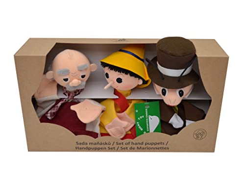 Set 3-Fach Handpuppe Puppe Handspielpuppe Plüschpuppe Märchenfigur Junge mit Langer Nase 34 cm, Ideal für Puppentheatre und Rollenspiele, für Kinder Baby Jungen Mädchen Set 3-Fach Handpuppe Puppe Handspielpuppe Plüschpuppe Märchenfigur Junge mit Langer Nase 34 cm, Ideal für Puppentheatre und Rollenspiele, für Kinder Baby Jungen Mädchen von MORAVSKÁ ÚSTŘEDNA BRNO, d.u.v.