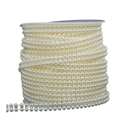 2 Meter lange Angelschnur, künstliche Perlen, Perlenkette für DIY-Girlande, Hochzeit, Party, Dekoration, Zubehör, Brautblumen-Zubehör (8 mm wie abgebildet) von MORENTSU