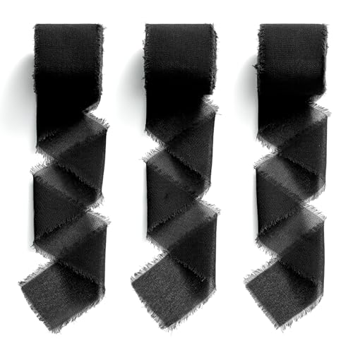 Chiffonband Schwarz Geschenkband, 38mm x 19,2 m Dekoband, MORSUNBELA Schleifenband, Dekoration Stoffband für Hochzeit Party Valentinstag Geburtstag Geschenke Chiffonband Schwarz Geschenkband, 38mm x 19,2 m Dekoband, MORSUNBELA Schleifenband, Dekoration Stoffband für Hochzeit Party Valentinstag Geburtstag Geschenke von MORSUNBELA