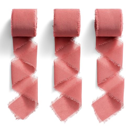 Geschenkband Chiffonband Terracotta, 38mm x 19,2 m Dekoband, MORSUNBELA Schleifenband, Dekoration Stoffband für Hochzeit Party Valentinstag Geburtstag Geschenke - 3 Rollen Geschenkband Chiffonband Terracotta, 38mm x 19,2 m Dekoband, MORSUNBELA Schleifenband, Dekoration Stoffband für Hochzeit Party Valentinstag Geburtstag Geschenke - 3 Rollen von MORSUNBELA