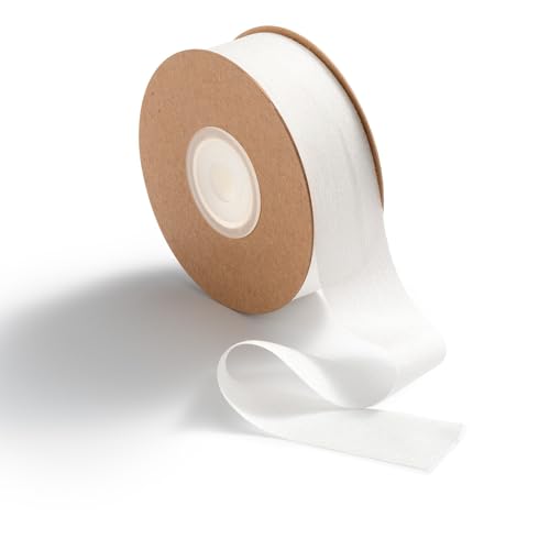 MORSUNBELA Geschenkband Weiss Dekoband Weiß Schleifenband Weißes Chiffonband, 2,5 cm x 23 m, Chiffon Seidenband MORSUNBELA Geschenkband Weiss Dekoband Weiß Schleifenband Weißes Chiffonband, 2,5 cm x 23 m, Chiffon Seidenband von MORSUNBELA