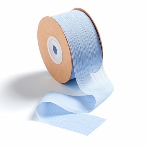 MORSUNBELA Schleifenband Blau 3,8 cm x 23 m Chiffonband Hochzeit Geschenkband Breit Chiffon Stoffband Geschenke Dekoband Seidenband,Hellblau MORSUNBELA Schleifenband Blau 3,8 cm x 23 m Chiffonband Hochzeit Geschenkband Breit Chiffon Stoffband Geschenke Dekoband Seidenband,Hellblau von MORSUNBELA