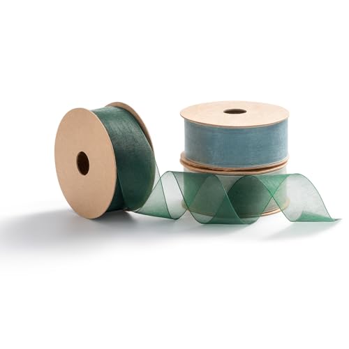 MORSUNBELA Schleifenband Organza Geschenkband Breit 25 mm X 9 m Bänder Organzaband Hochzeit Seidenband Organza Dekoband MORSUNBELA Schleifenband Organza Geschenkband Breit 25 mm X 9 m Bänder Organzaband Hochzeit Seidenband Organza Dekoband von MORSUNBELA