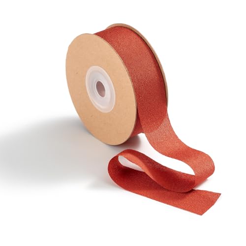 MORSUNBELA Schleifenband Terracotta Geschenkband Hochzeit Seidenband Dekoband Breit 2,5 cm x 23 m MORSUNBELA Schleifenband Terracotta Geschenkband Hochzeit Seidenband Dekoband Breit 2,5 cm x 23 m von MORSUNBELA