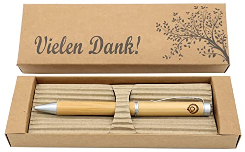 MORWE Bambus Kugelschreiber mit Vielen Dank Gravur - Nachhaltiger Holz Kugelschreiber als Dankeschön - Geschenk für Vertragsabschlüsse, Kunden, Geschäftspartnern sowie Kollegen MORWE Bambus Kugelschreiber mit Vielen Dank Gravur - Nachhaltiger Holz Kugelschreiber als Dankeschön - Geschenk für Vertragsabschlüsse, Kunden, Geschäftspartnern sowie Kollegen von MORWE