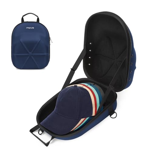 MOSISO Harte Tragen Hut Reiseetui für Baseballkappen, Mittel Hat Organizer Aufbewahrungs Tasche für 5-6 mit Schultergurt, Kappen Trägerhut Halter Schützt für Reisen & Hause Lagerung,Marineblau MOSISO Harte Tragen Hut Reiseetui für Baseballkappen, Mittel Hat Organizer Aufbewahrungs Tasche für 5-6 mit Schultergurt, Kappen Trägerhut Halter Schützt für Reisen & Hause Lagerung,Marineblau von MOSISO