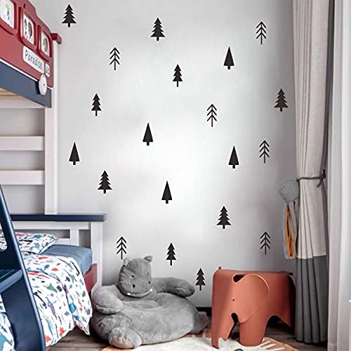 Kleine Kiefer Wandaufkleber Vinyl Kiefer Wandaufkleber Schwarzer Baum Wandaufkleber Wald Baum Aufkleber Abziehen und Aufkleben Kiefer Wandaufkleber für Kinderzimmer Kinderzimmer Schlafzimmer Dekor von MOSITU