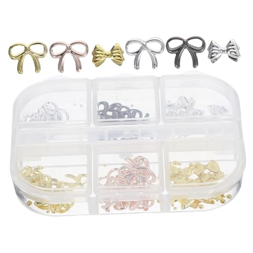 MOTHNUR 1 Box Nagel-charms: Metall-schmetterlings-anhänger Für Nagelkunst, Schmetterlingsdekorationen Mit Perlen Für Selbstgemachte Nagelverzierungen Für Mädchen von MOTHNUR