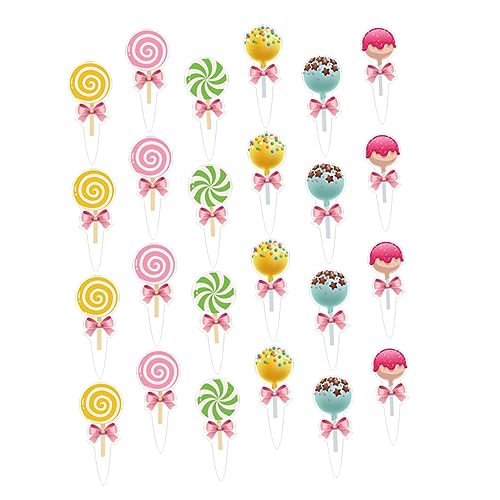 MOTHNUR 1 Satz Candy Themen Kuchenstecker Für Shower Und Geburtstagsfeiern Lollipop Cupcake Toppers Kreative Dekoration Für Süße Partys Und Desserts Designs Stück MOTHNUR 1 Satz Candy Themen Kuchenstecker Für Shower Und Geburtstagsfeiern Lollipop Cupcake Toppers Kreative Dekoration Für Süße Partys Und Desserts Designs Stück von MOTHNUR