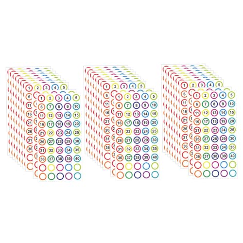 MOTHNUR 10 Blatt Selbstklebende Runde Zahlenaufkleber Bunte Nummern Etiketten Für Büro Schule Organisation Und DIY Bastelprojekte MOTHNUR 10 Blatt Selbstklebende Runde Zahlenaufkleber Bunte Nummern Etiketten Für Büro Schule Organisation Und DIY Bastelprojekte von MOTHNUR
