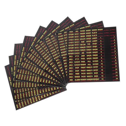 MOTHNUR 10 Blatt Teiliges Bunte Selbstklebende Beschriftung Sicherungskasten Aufkleber Circuit Breaker Panel Labels für Einfache Stromkreiskennzeichnung und Übersichtliche Elektrische Box MOTHNUR 10 Blatt Teiliges Bunte Selbstklebende Beschriftung Sicherungskasten Aufkleber Circuit Breaker Panel Labels für Einfache Stromkreiskennzeichnung und Übersichtliche Elektrische Box von MOTHNUR