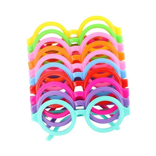 MOTHNUR 10 Stück Teiliges Brillenrahmen Rund Bunte Farben Lustige Partydekoration Leichte Bequeme Fassungen für Junge Mädchen Fotorequisiten und Festzubehör MOTHNUR 10 Stück Teiliges Brillenrahmen Rund Bunte Farben Lustige Partydekoration Leichte Bequeme Fassungen für Junge Mädchen Fotorequisiten und Festzubehör von MOTHNUR