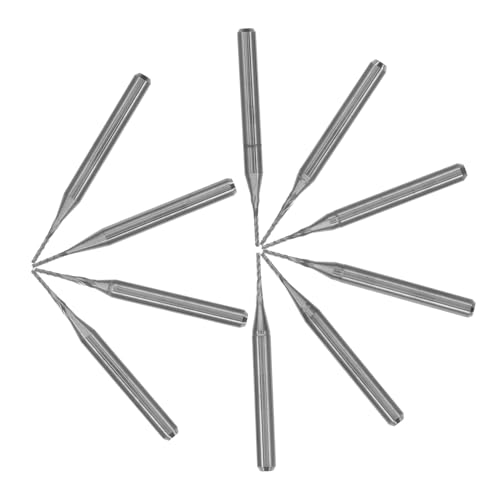 MOTHNUR 10 Stück Teiliges Cnc Fräsersatz Hartmetall Fräser Schaft Verschleißfeste Wolframstahl Fräsköpfe für Pcb Gravur Metall Holzbearbeitung Präzises Schneiden und Fräsen MOTHNUR 10 Stück Teiliges Cnc Fräsersatz Hartmetall Fräser Schaft Verschleißfeste Wolframstahl Fräsköpfe für Pcb Gravur Metall Holzbearbeitung Präzises Schneiden und Fräsen von MOTHNUR