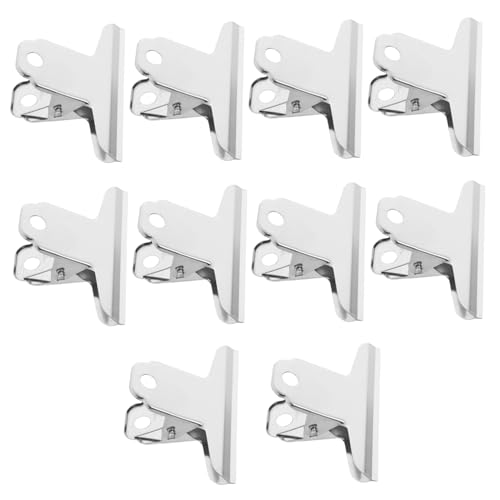 MOTHNUR 10 Stück Teiliges Edelstahl Verschlussclips für Lebensmittel mit Glatten Kanten Robuste Küchen Büroklammern zum Luftdichten Verschließen von Snack Brot Kaffeebags Vielseitig MOTHNUR 10 Stück Teiliges Edelstahl Verschlussclips für Lebensmittel mit Glatten Kanten Robuste Küchen Büroklammern zum Luftdichten Verschließen von Snack Brot Kaffeebags Vielseitig von MOTHNUR