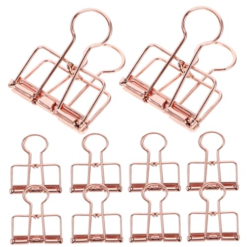 MOTHNUR 10 Stück Teiliges Metall Binder Clips Mittelgroße Roségoldene Büroklammern aus Langlebiger Legierung Kompakt und Leicht für Effiziente Papierorganisation im Büro und Zuhause MOTHNUR 10 Stück Teiliges Metall Binder Clips Mittelgroße Roségoldene Büroklammern aus Langlebiger Legierung Kompakt und Leicht für Effiziente Papierorganisation im Büro und Zuhause von MOTHNUR