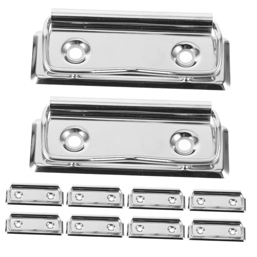 MOTHNUR 10 Stück Teiliges Metall Klemmbrett Clips für Büro und Dokumente Starke Metallklemmen ohne Schutzwinkel Langlebig und Sicherer Halt für Schreibbretter Menükarten und Akten von MOTHNUR