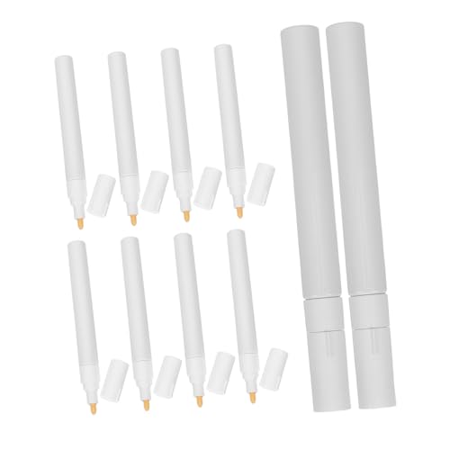 MOTHNUR 10 Stück Teiliges Nachfüllbarer Leer-paint-pens mit Runder Spitze Kompatibel mit Vielen Marken Aluminiumgehäuse für Präzise Farbauftragung für DIY und Reparaturen von MOTHNUR