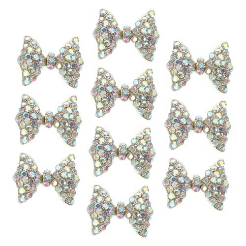 MOTHNUR 10 Stück Teiliges Nagel Deko aus Robustem Legierungsmetall Große Schleifen Designs mit Ab Strasssteinen Nailart für Natürliche und Künstliche Nägel Vielseitig für Damen und MOTHNUR 10 Stück Teiliges Nagel Deko aus Robustem Legierungsmetall Große Schleifen Designs mit Ab Strasssteinen Nailart für Natürliche und Künstliche Nägel Vielseitig für Damen und von MOTHNUR