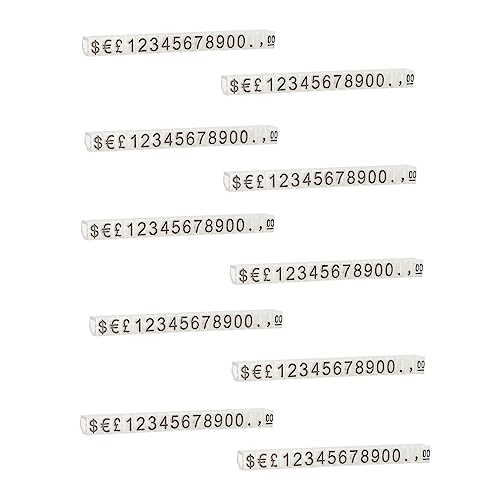 MOTHNUR 10 Stück Teiliges Preisschild Transparentem Kunststoff mit Schwarzen Zahlen Wiederverwendbare Supermarkt Preisschilder zum Einfachen Beschriften und Anpassen für Ladengeschäfte von MOTHNUR