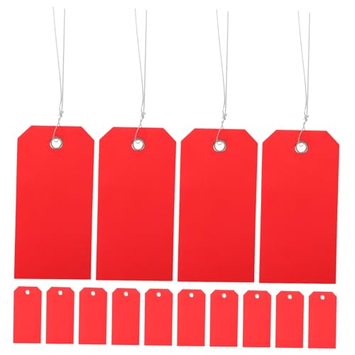 MOTHNUR 100 Stück Wiederverwendbare Rote PVC Gepäckanhänger mit Draht Multifunktionale Blanko Versand und Kofferanhänger für Reisen Lagerhaltung Büros und Organisation MOTHNUR 100 Stück Wiederverwendbare Rote PVC Gepäckanhänger mit Draht Multifunktionale Blanko Versand und Kofferanhänger für Reisen Lagerhaltung Büros und Organisation von MOTHNUR