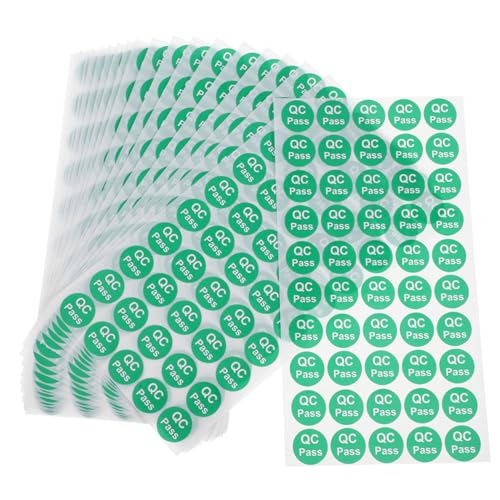 MOTHNUR 1000 Stück Qualitätskontrolle Aufkleber Rund Non residue Haftung Pass Sticker für Produktprüfung Lagerverwaltung und Inventarqualität MOTHNUR 1000 Stück Qualitätskontrolle Aufkleber Rund Non residue Haftung Pass Sticker für Produktprüfung Lagerverwaltung und Inventarqualität von MOTHNUR