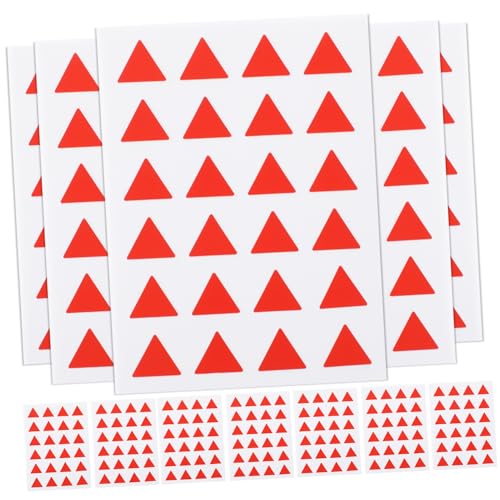 MOTHNUR 12 Blatt Dreieck Etiketten Aufkleber Selbstklebend Markierungspunkte Klebeetiketten zum Beschriften Kleine Dekorative Label Sticker für Bücher Aufbewahrung Rot MOTHNUR 12 Blatt Dreieck Etiketten Aufkleber Selbstklebend Markierungspunkte Klebeetiketten zum Beschriften Kleine Dekorative Label Sticker für Bücher Aufbewahrung Rot von MOTHNUR