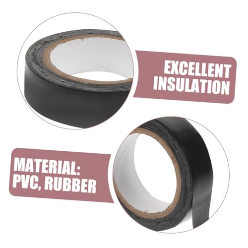 MOTHNUR 12 Rollen PVC Isolierband Temperaturbeständiges Vielseitiges Klebeband für Elektroinstallation Stark Klebend Abriebfest für Elektriker und Heimwerker von MOTHNUR