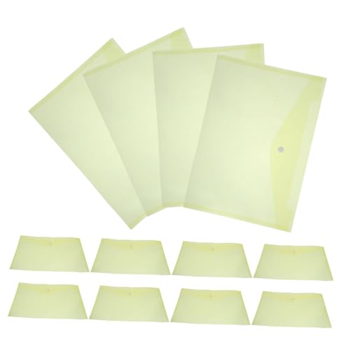 MOTHNUR 12 Stück Aktenhalter Dateiordner Dokumenttasche Organisatoren Office-Datei-Organizer Mailer briefumschläge übersichtlicher Dokumentenordner Umschlagmappe mit Schnappverschluss Gelb von MOTHNUR