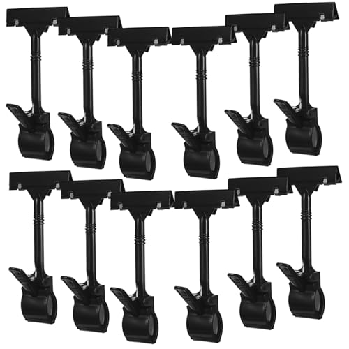 MOTHNUR 12 Stück Drehbare Etikettenhalter Clips aus Robustem Kunststoff Vielseitig Einsetzbar für Preis Produktschilder in Geschäften Supermärkten und Ausstellungen Schwarzes Design MOTHNUR 12 Stück Drehbare Etikettenhalter Clips aus Robustem Kunststoff Vielseitig Einsetzbar für Preis Produktschilder in Geschäften Supermärkten und Ausstellungen Schwarzes Design von MOTHNUR