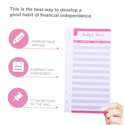 MOTHNUR 12 Stück Teiliges Budgetpapier mit Farbigen Ausgabenplaner Karten Praktische Budget Organizer Sheets für Persönliche Geldverwaltung und Ausgabenverfolgung im Ringbuch von MOTHNUR
