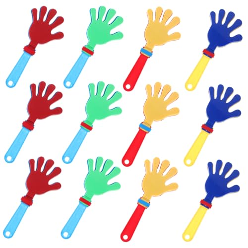 MOTHNUR 12 Stück Teiliges Handklatscher Noisemaker für Leichte Bunte Klatschgeräte Einfach zu Halten Sicher und Spaßig für Kinderpartys und Spielzeiten Zufällige Farbe MOTHNUR 12 Stück Teiliges Handklatscher Noisemaker für Leichte Bunte Klatschgeräte Einfach zu Halten Sicher und Spaßig für Kinderpartys und Spielzeiten Zufällige Farbe von MOTHNUR