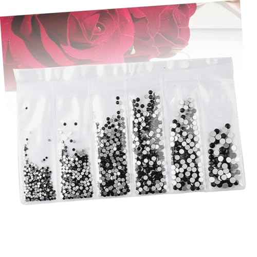 MOTHNUR 1364 Stück Teiliges Nagelkunst Strasssteine Schwarz Flache Glassteine für DIY Maniküre Schmuck Selber Machen Nail Art Zubehör für Frauen und Damen MOTHNUR 1364 Stück Teiliges Nagelkunst Strasssteine Schwarz Flache Glassteine für DIY Maniküre Schmuck Selber Machen Nail Art Zubehör für Frauen und Damen von MOTHNUR