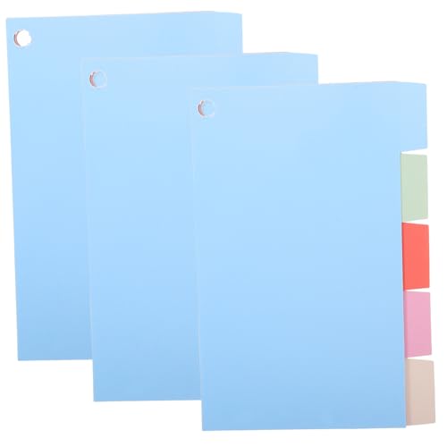 MOTHNUR 15 Blatt Farbige Indexkarten Register Professionelle Papier trennblätter mit Beschreibbaren Tabs Vielseitige Notizbuch Dokumenten organizer für Büro und Schule von MOTHNUR