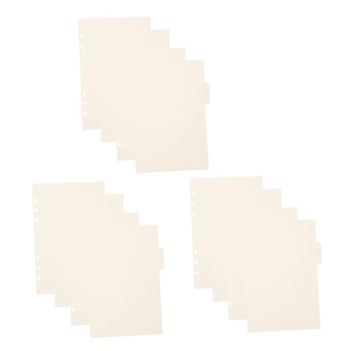 MOTHNUR 15 Stück Indexregister Beschreibbare Trennblätter für Ringbuch Wiederverwendbare Registerkarten Vielseitige Ordnertrenner für Büro und Schule Weiß Dekorative MOTHNUR 15 Stück Indexregister Beschreibbare Trennblätter für Ringbuch Wiederverwendbare Registerkarten Vielseitige Ordnertrenner für Büro und Schule Weiß Dekorative von MOTHNUR