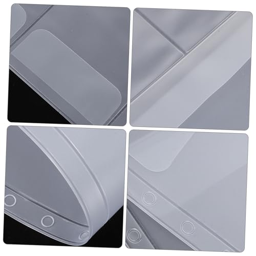 MOTHNUR 15 Stück Teiliges Binder Taschen aus Wasserdichtem PVC Transparente Dokumenten und Loseblatt Ordnerhüllen Reißfeste Aufbewahrungstaschen für Ring Notizbücher für Schule und Büro von MOTHNUR