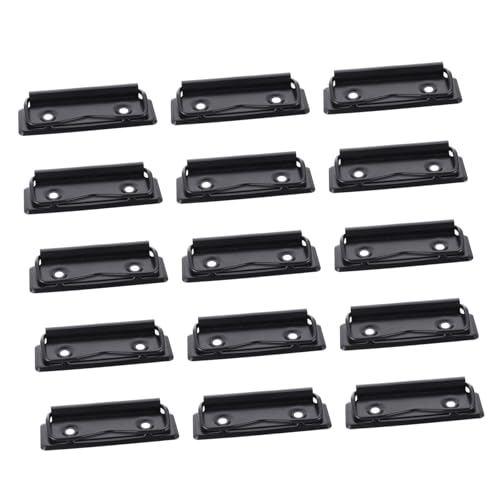 MOTHNUR 15 Stück Teiliges Metall Klemmbrett clips mit Nieten Multifunktionale Schreibklemmbretthalter für Schule Büro Dokumenten Menüorganisation Leicht und Robust von MOTHNUR