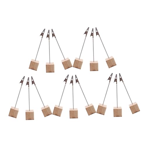 MOTHNUR 15 Stück Teiliges Vintage Holz Tischkartenhalter Memo Clip Fotohalter Robust Rechteckiger Holzständer Vielseitig für Notizen Visitenkarten Bilder Hochzeit Büro Dekor MOTHNUR 15 Stück Teiliges Vintage Holz Tischkartenhalter Memo Clip Fotohalter Robust Rechteckiger Holzständer Vielseitig für Notizen Visitenkarten Bilder Hochzeit Büro Dekor von MOTHNUR