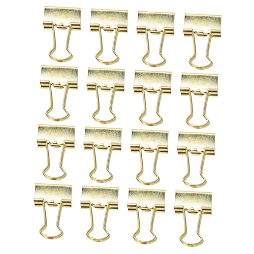 MOTHNUR 16 Stück Teiliges Goldene Binder Clips aus Hochwertiger Legierung Stabile Büroklammern für Papier und Akten Dekorative Klemmen zum Organisieren von Dokumenten und Rechnungen MOTHNUR 16 Stück Teiliges Goldene Binder Clips aus Hochwertiger Legierung Stabile Büroklammern für Papier und Akten Dekorative Klemmen zum Organisieren von Dokumenten und Rechnungen von MOTHNUR