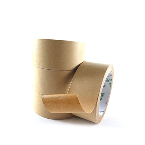 MOTHNUR 2 Rollen Kraftpapier Klebeband Wasserabweisend Stark Haftend DIY Geschenkverpackung Party Dekoration Tape Umweltfreundlich Robust von MOTHNUR